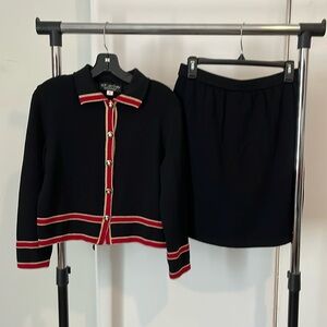 St. John’s knit jacket and skirt set size 6. Set originally over 2000.